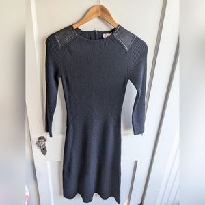 Tory Burch Merino wool dress in a navy blue